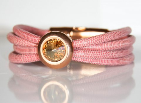 Lammeskind, Rosa/Guld - Swarovski - TILBUD