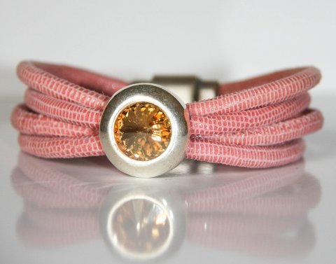 Lammeskind, Rosa/Slv - Swarovski - TILBUD